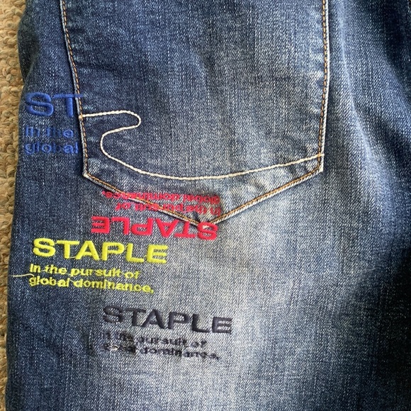 Jeff Staple Embroidered Jeans - Picture 5 of 8